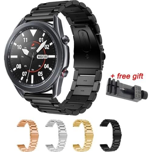 22mm for Samsung Gear s3 Frontier band Samsung Galaxy Watch 46mm strap metal bracelet Huawei watch GT strap Gear S3 Classic 2