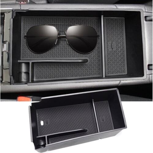 RUIYA For K5 DL3 2020 Car Armrest Box Storage Central Control Container Auto Interior Organize Accessories Black