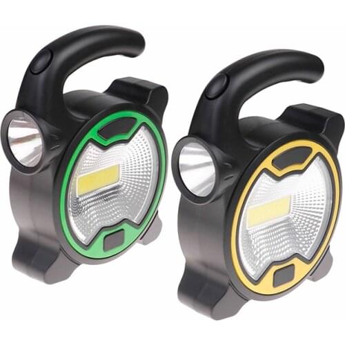Outdoor Portable Battery LED Camping Tent Light Fishing Lantern Lamp Cob Work Light Random Color