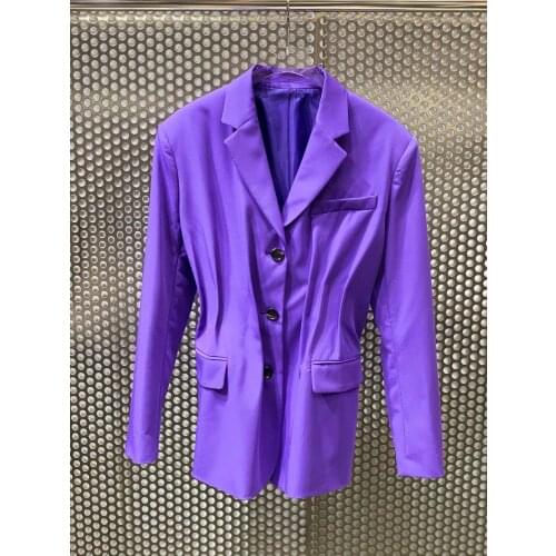 Spring High 2021 Quality Women Thin Blazer Jacket Female Slim Overcoat Coat 2 Color Ddxgz2 2.23