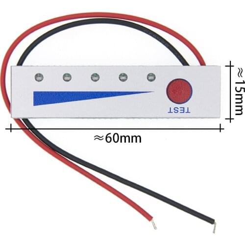 Waterproof 2S 3S 4S Li-ion Lithium Battery Capacity Indicator Electricity Power LED Display Board Meter Tester 8.4V 12.6V 16.8V