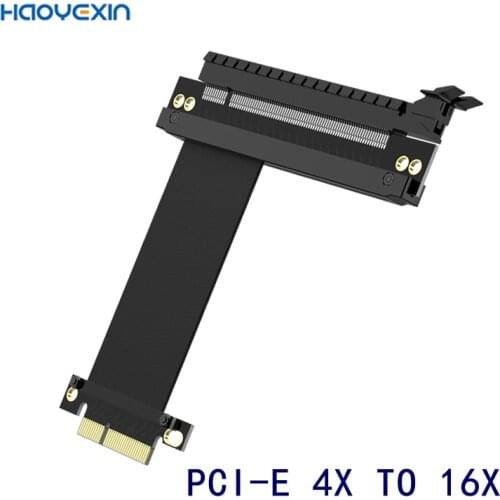 High Speed PC Graphics Cards PCI Express Connector Cable Riser Card PCI-EX4TO X16 3.0 Flexible Cable Extension Port Adapter