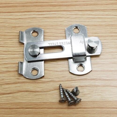 1Pc Stainless Steel Hasp Latch Lock for Sliding Door Window Cabinet Fitting For Home Security Door Hardware Accessories Cheapest