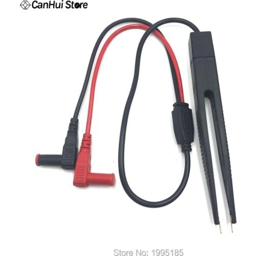 1 PCS SMD SMT Chip Test Clip Lead Probe Multimeter Meter Tweezer Capacitor Resistance P0.05 LCR Bridge Test Clip