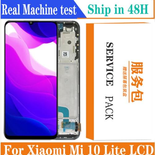 6.57"LCD for XIAOMI mi 10 lite Display Touch Screen Digitizer Assembly For Xiaomi Mi 10 Lite LCD Repair Parts