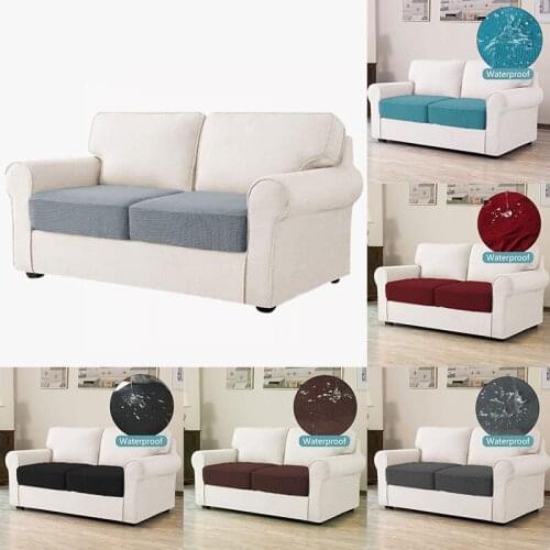 1/2/3/4 Seaters Stretch Sofa Cushion Cover Elastic Waterproof Corduroy Sofa Cover Anti-Slip For Living Room Furniture Protector