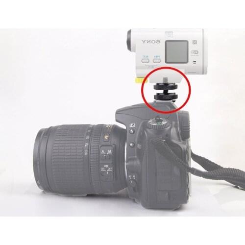 1/4" screw Hot Shoe Adapter Tripod Mount Screws for sony action cam HDR-AS100v as50v AS200V AS300V FDR-X1000V HDR-AZ1