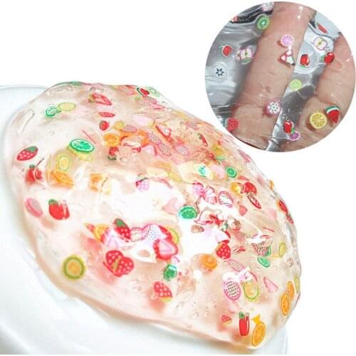 1PCS Kiibru Colorful Jelly Crystal Mud Modeling Fruits Slime Galaxy Intelligent Plasticine Magic Playdough Lizun Clay Kids Toys