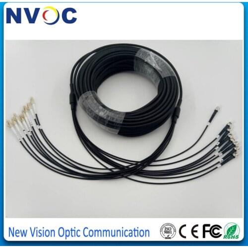 100M 8Core SM 9/125,PVC Jacket,ST/UPC-LC/UPC FC SC ST LC UPC Armored Mini Unitube Armoured Outdoor Fiber Optic Patch Cord Jumper