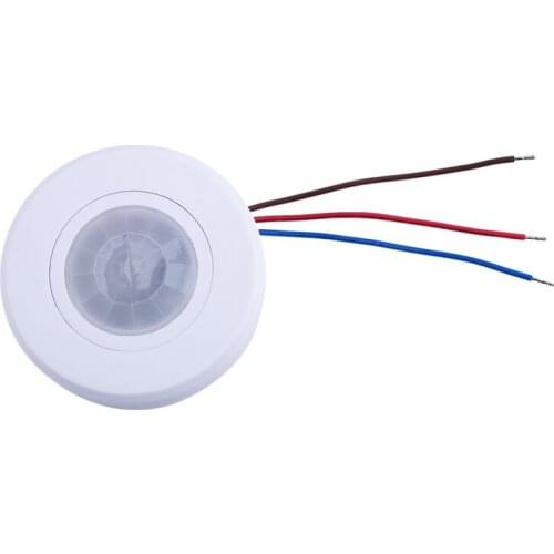 110-220V Ceiling PIR Motion Sensor Light Switch 200W Ultra Slim Infrared Induction Adjust Time Delay Light Switch