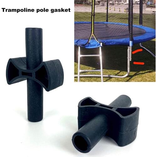 12PCS Trampoline Enclosure Pole Gap Spacers For Trampoline Safety Net Systems Trampoline Anchors Cross Mat Accessory