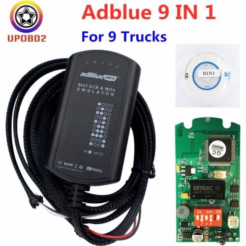 2020 Full Chip Adblue 9 In 1 Work 9 Brand Trucks Adblue Emulator Upgrade Adblue 8 In 1 No Need Any Software For Heavy Duty Truck