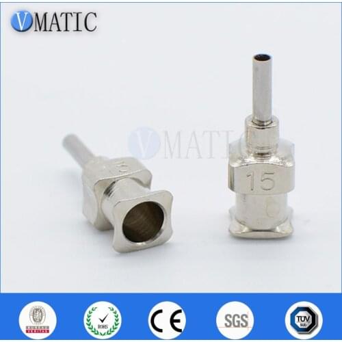 Free Shipping 12Pcs 15G 0.25'' Tube Length Metal S.S. Stainless Steel Dispensing Needles Blunt Dispenser Needle Tip 1/4 Inch