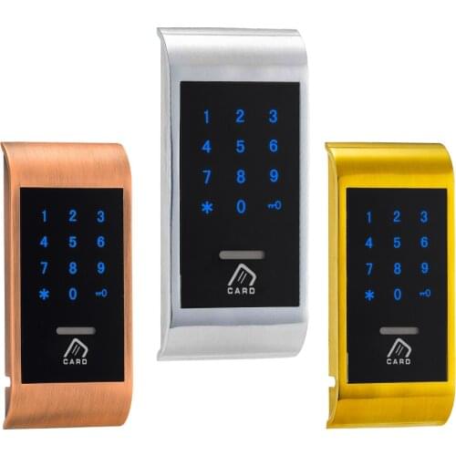 Electronic Private Locker Lock Smart Keyless RFID Card Touch Screen Keypad Digital Cabinet Lock