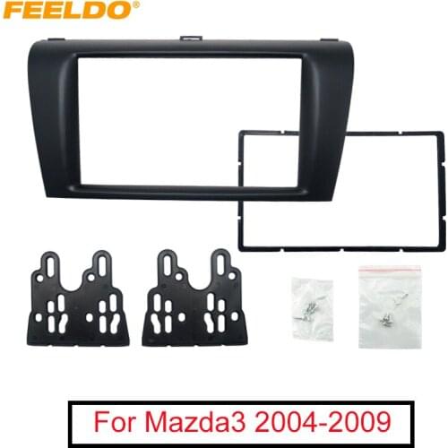 FEELDO Car DVD/CD Radio Stereo Fascia Panel Frame Adaptor Fitting Kit For Mazda3 Installtion Kit