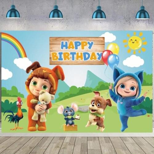 Dave And Ava Backdrops Baby Shower Kids Birthday Party Custom Photo Background Childrens Room Wall Decoration Banner