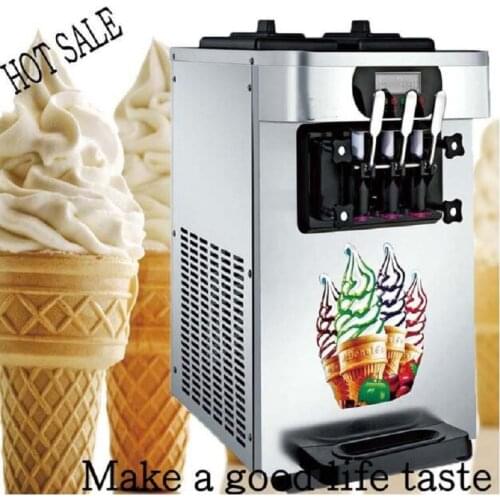 The hot sale gelato table top mini soft ice cream vending machine 3 Flavors Ice Cream Making 18-22L/H with two years warranty