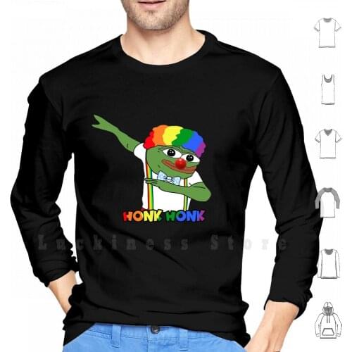 Dab Honkler hoodies long sleeve Honkler Clown World Honk Honk Honk Clown Paul Joseph Watson Infowars 4chan Clown Meme
