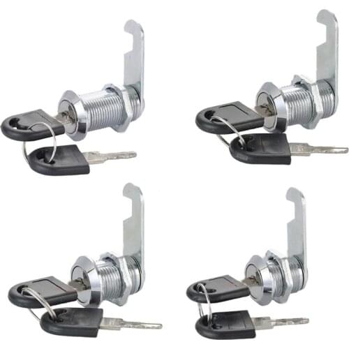 L9BE Cabinet Cam Lock with Key Zinc Alloy Drawer Locks Thickened Lock for Mailbox, Cupboard Durable Furniture Hardware