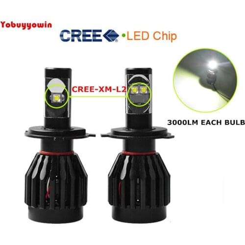 Best Item!!!H7 PX26d 477 Canbus CREE Chips Led 60W 6000LM H7 Low Beam LED Headlight Bulb 6000K White Conversion Kit