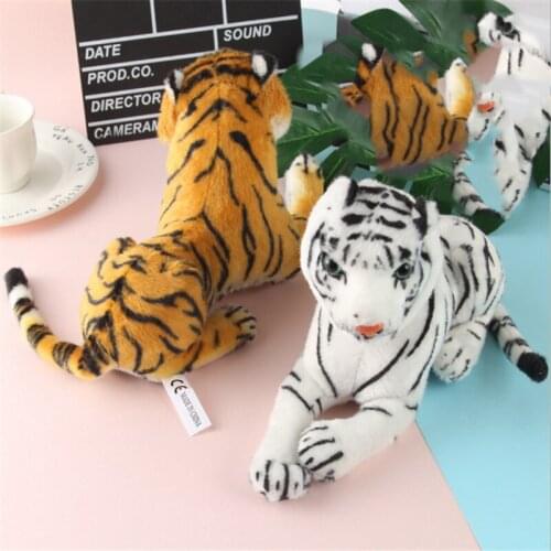 Cute Kid Brinquedo Toys Kawaii White Yellow Tigers Plush Toys Simulation Tigers Soft Stuffed Animals Dolls Baby Pillow Plush