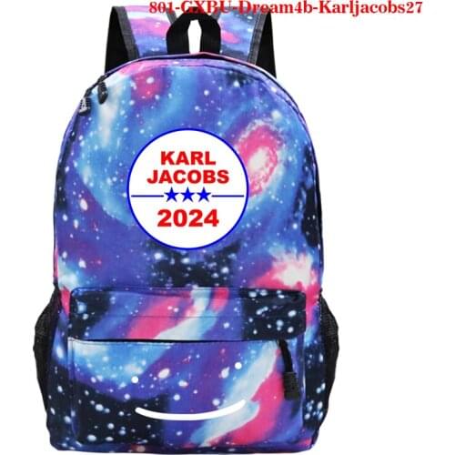 Fashion Dream Team Men Women Backpack Karljacobs Print School Bag High Capacity Teenager Girls Child Bag Travel Laptop Backpack