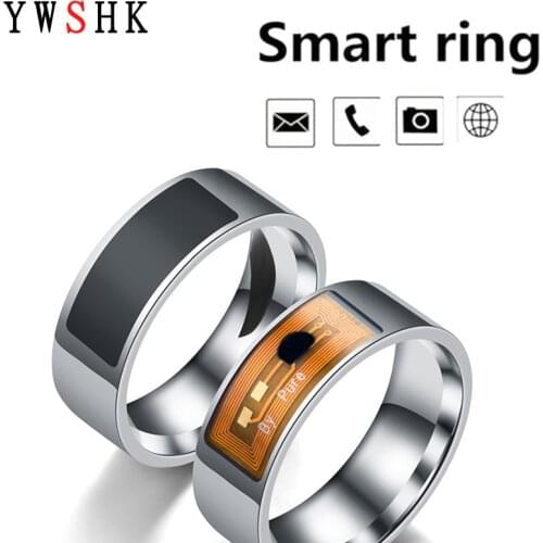 Fashionable NFC smart Stainless Steel Ring, Suitable For Android Phones, With Functional Couple Jewelry