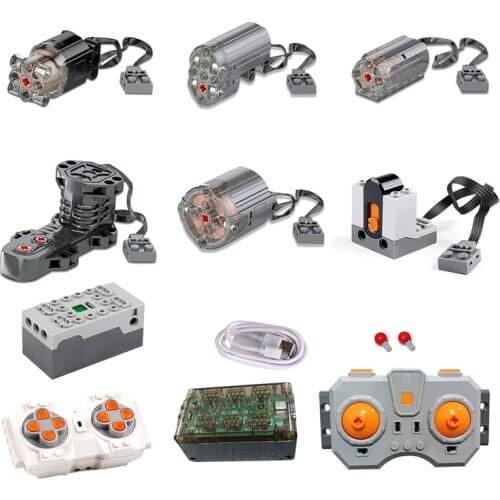 MOC parts motor multi power functions tool DIY servo blocks train 8293 8883 motor PF model sets building Compatible All Brands