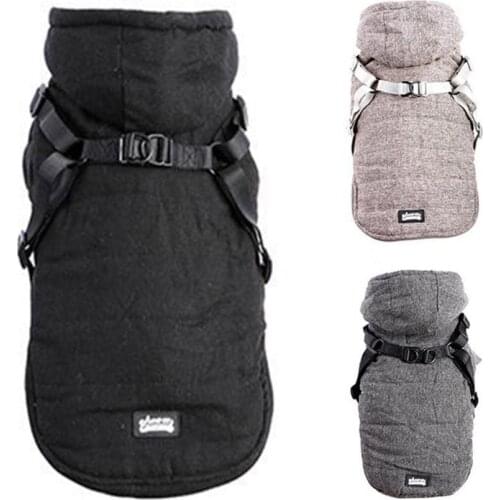 Dog Clothes Jacket Winter Pet Clothing Cotton Padded Warm Vest For Small Dogs Puppy Chihuahua Coats Pets Outdoor Outfits