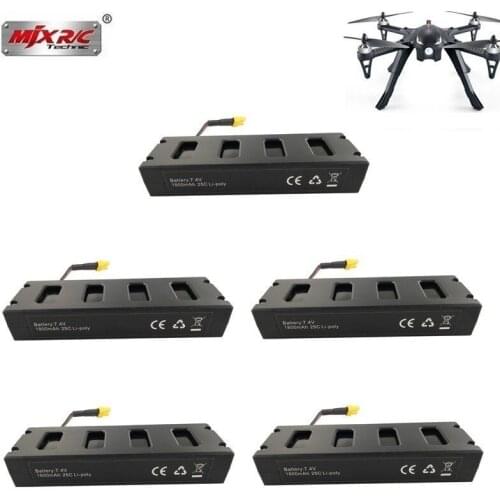 Original 7.4V 1800mah Battery For MJX R/C Bugs 3 / B3 Li-po Battery for MJX B3 RC Quadcopter Drone Spare Parts Accessories 5pcs