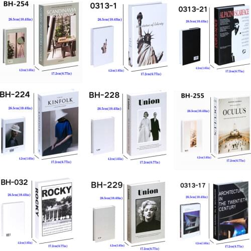 Luxury Home Decoration Storage Box Modern Home Decoration Fake Book Hotel Club Model Room Beautiful Fashion HomeDecor Props Book