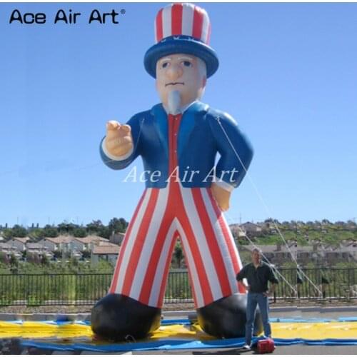 Popular inflatable cartoon model for advertising giant inflatable Uncle Sam for Events