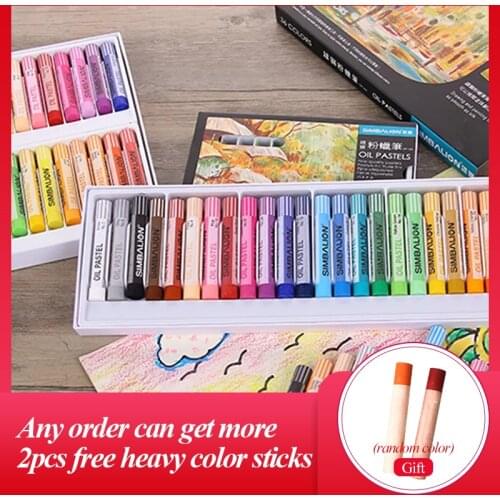 SIMBALION Professional Oil Pastels 12/24/36 Colors Soft Pastel/Crayon Painting Wax Pen Graffiti Art Students Stationery Supplies