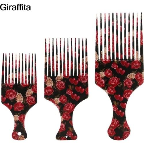 1Pc Hair Comb Hair Fork Comb Insert Hairdressing Curly Hair Brush Long Teeth Massage Comb Hairbrush Styling Tool 3 Size