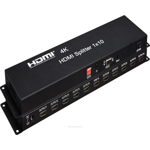 New Arrival 4K 3D HDMI Splitter 1x10 High Quality 1 In 10 Out HDMI Splitter