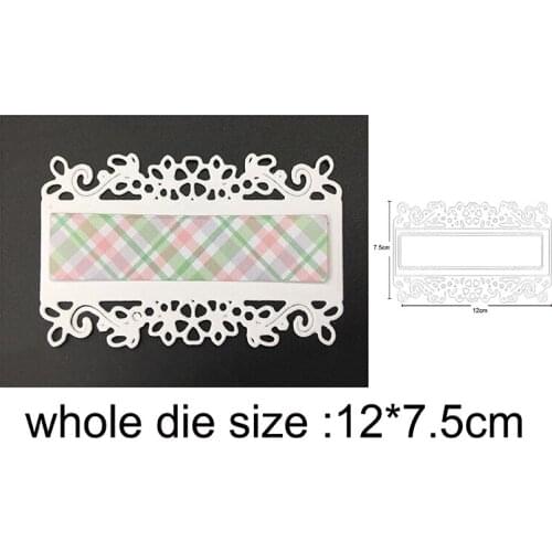 Craft dies Christmas Lace Frame Metal Cutting Dies for Scrapbooking dies DIY Photo Cards Making Embossing Die Cuts stencils dies