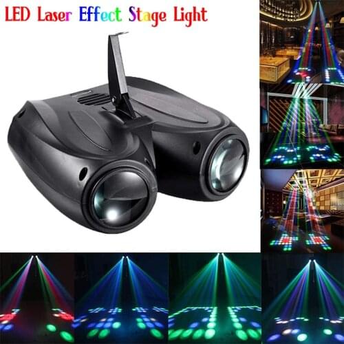 Sound Lights Disco Party Lights Stage Lighting Effect Airship Laser DJ Disco Light For Christmas Wedding Music Disco Party Decor