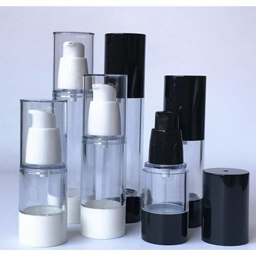 50pcs/lot 50ml PP airless pump bottle vacuum flask 1.67oz vacum lotion bottle