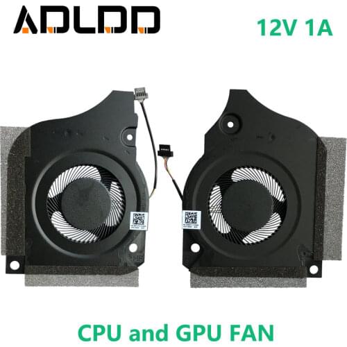 Laptop Cooling Fan DFSCK221151811 DFSCK221051821 DC12V 1A 4PIN for DELL INSPIRON G5-5590 G7-7790 7590 CN-006KT2 09THTN
