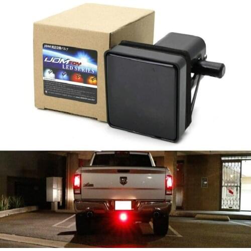 Car taillight Trailer Truck Hitch Towing Receiver Cover Smoked Lens 15 LED Brake Light