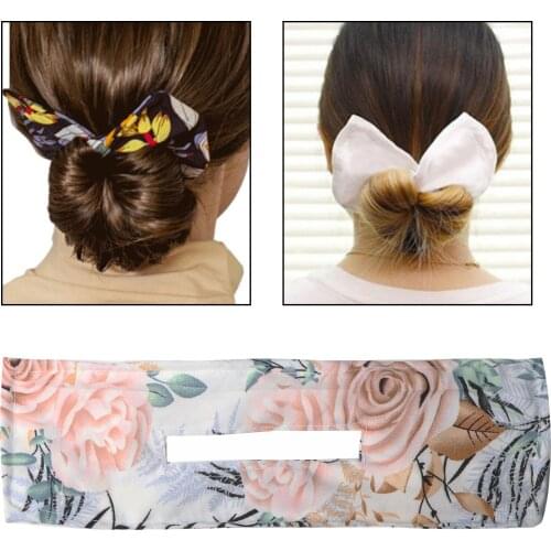 Women Summer Deft Bun Makers, Classy Knotted Fashion French Twist Hair Bands Wire Headband Hairpin Tool Accessories