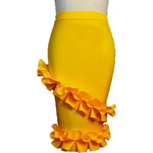 Womens Versatile Casual Skirt High Waist Slim Sexy Slit Skirt Pure Color Fashion Flounces Slim Hips MIDI Skirt Summer 2021 New