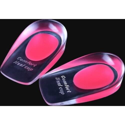 Woman shoes Silicone gel heel pad cushion heel cup calcaneal heel spur achilles shock absorption 2 pieces=1 pair