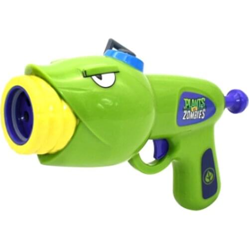 1 PCS New Plants vs. Zombie Toys Moving Doll Model Toys Pea Shooter Corn Cannon Plant Air Cannon Eva Soft Bullet Gun