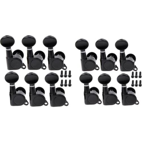 12R Guitar Tuning Peg Tuner Machine head Mini Oval Tuner For Fender Strat Tele Guitar Replacement