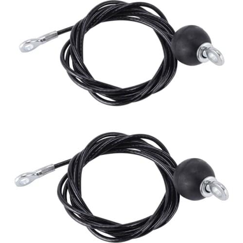 2 Pcs Gym Wire Rope Heavy Duty Steel Wirerope for Home Cable Machine Fitness Pulley Accessories, 1.4M & 1.8M