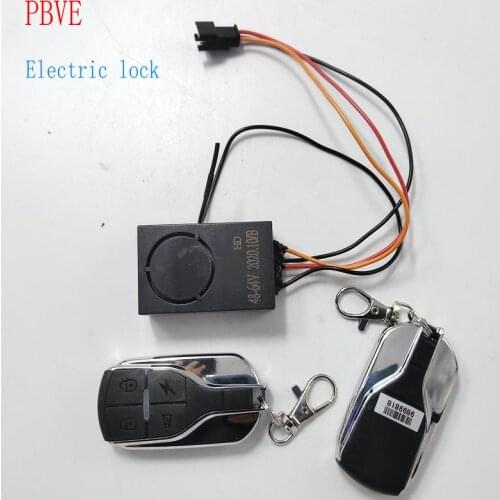 36v48v60v64v Burglar Alarmer+Electric Control Lock Lithium Battery E-Bike MTB ACCESSORY Conversion Part Wireless KEY
