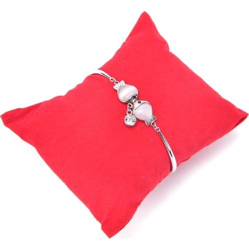 5pcs/lot Black Velvet Jewelry Bracelet Watch Boxes Display Pillows,Bracelet Watch Jewelry Showcase Display