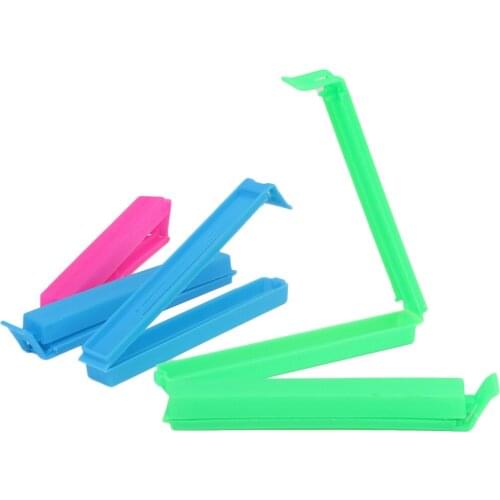 5pcs Strong Food Sealed Clips Plastic Sealing Clips Snack Bag Helper Color Random Kitchen Accessories