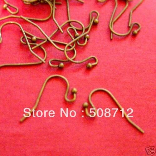 Free shipping!!!!!1000pcs/lot 10x20mm ANTIQUE BRONZE EARWIRES(Nickel free and Lead free)